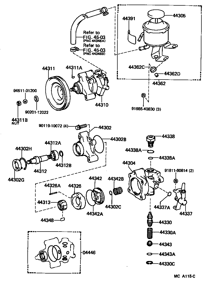  CROWN |  VANE PUMP RESERVOIR POWER STEERING