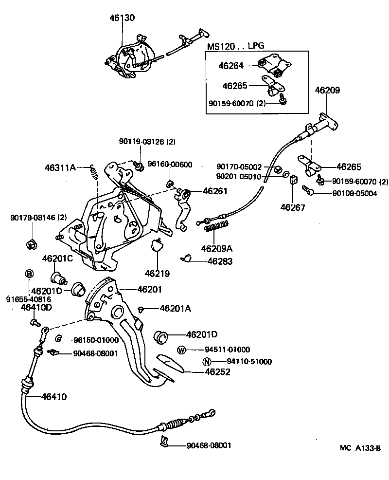  CROWN |  PARKING BRAKE CABLE