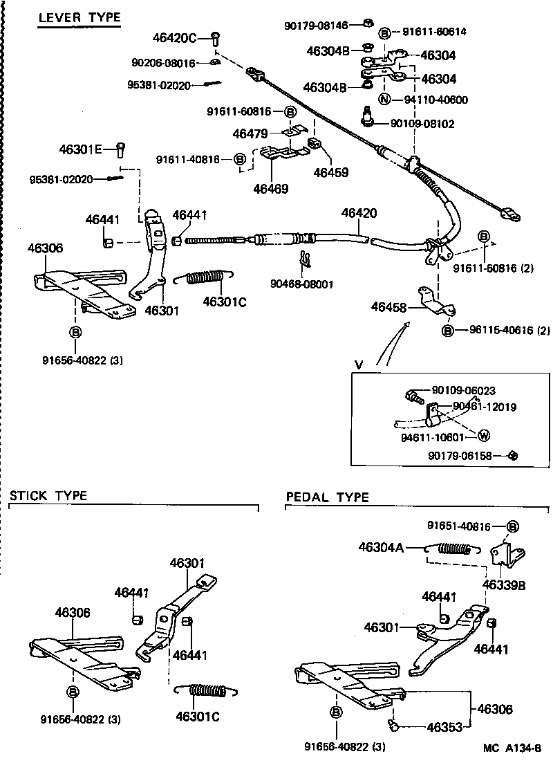  CROWN |  PARKING BRAKE CABLE