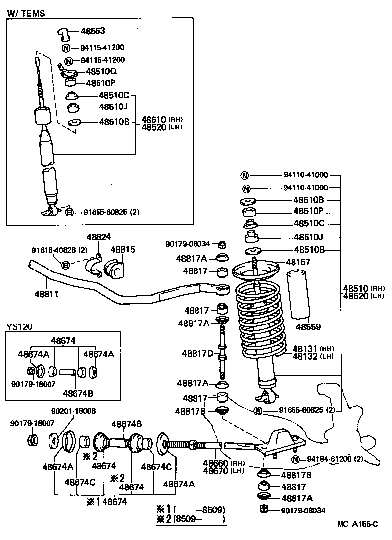  CROWN |  FRONT SPRING SHOCK ABSORBER