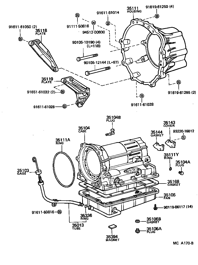  CROWN |  TRANSMISSION CASE OIL PAN ATM