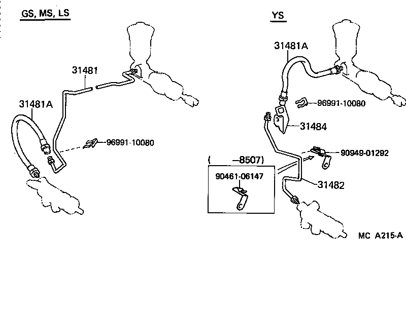  CROWN |  CLUTCH PEDAL FLEXIBLE HOSE