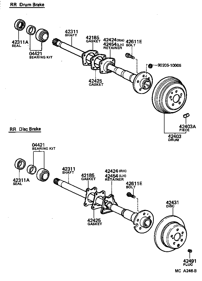  CROWN |  REAR AXLE SHAFT HUB