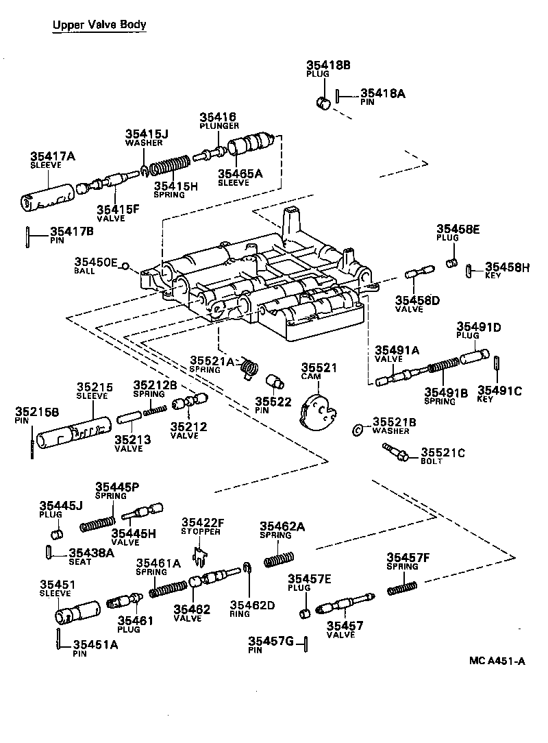  CARINA FF |  VALVE BODY OIL STRAINER ATM