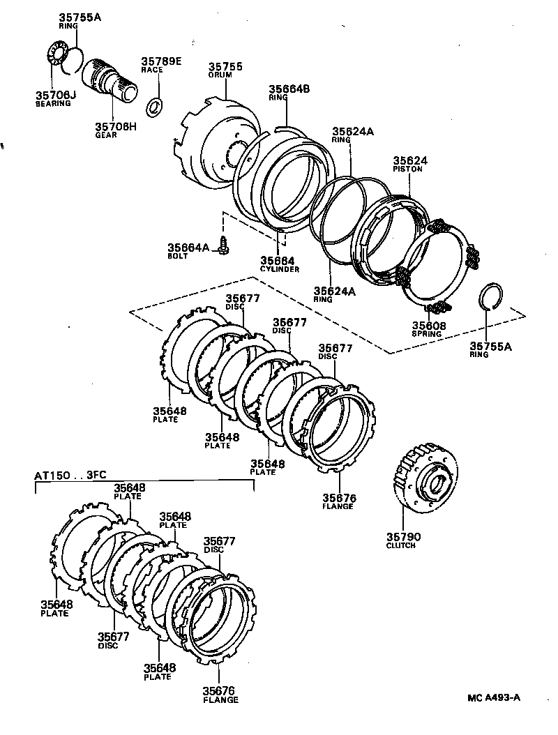  CARINA FF |  CENTER SUPPORT PLANETARY SUN GEAR ATM