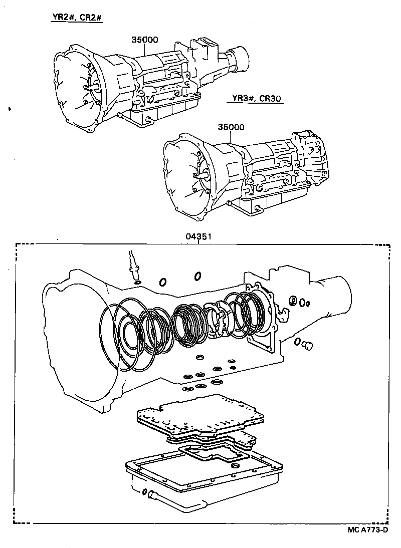  TOWN MASTERACE V WG |  TRANSAXLE OR TRANSMISSION ASSY GASKET KIT ATM