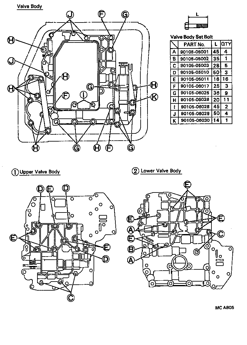  CARINA FF |  VALVE BODY OIL STRAINER ATM