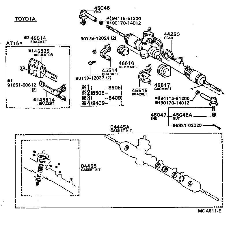  CARINA FF |  FRONT STEERING GEAR LINK