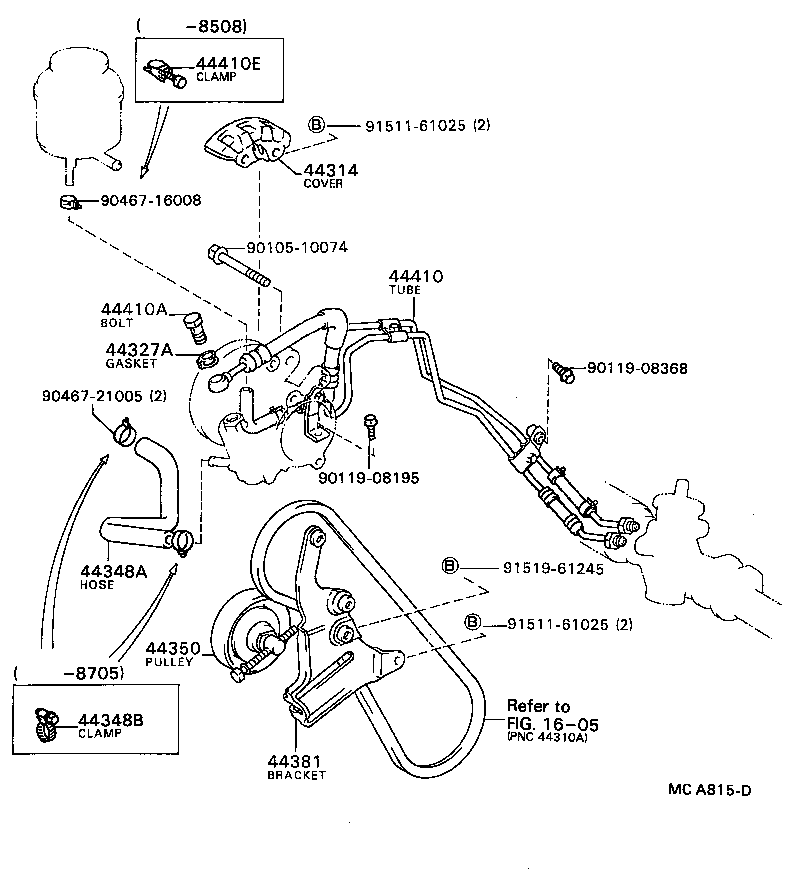  CARINA FF |  POWER STEERING TUBE