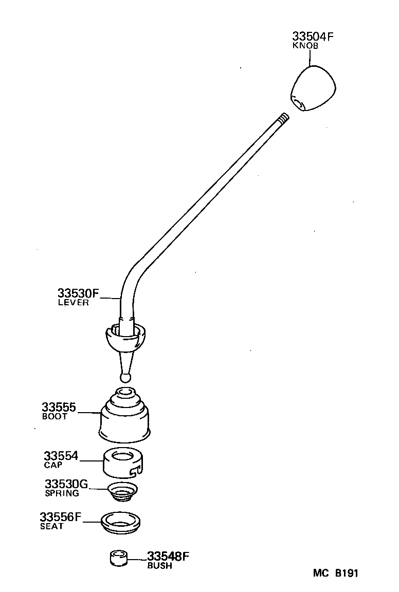  LAND CRUISER VAN |  SHIFT LEVER RETAINER