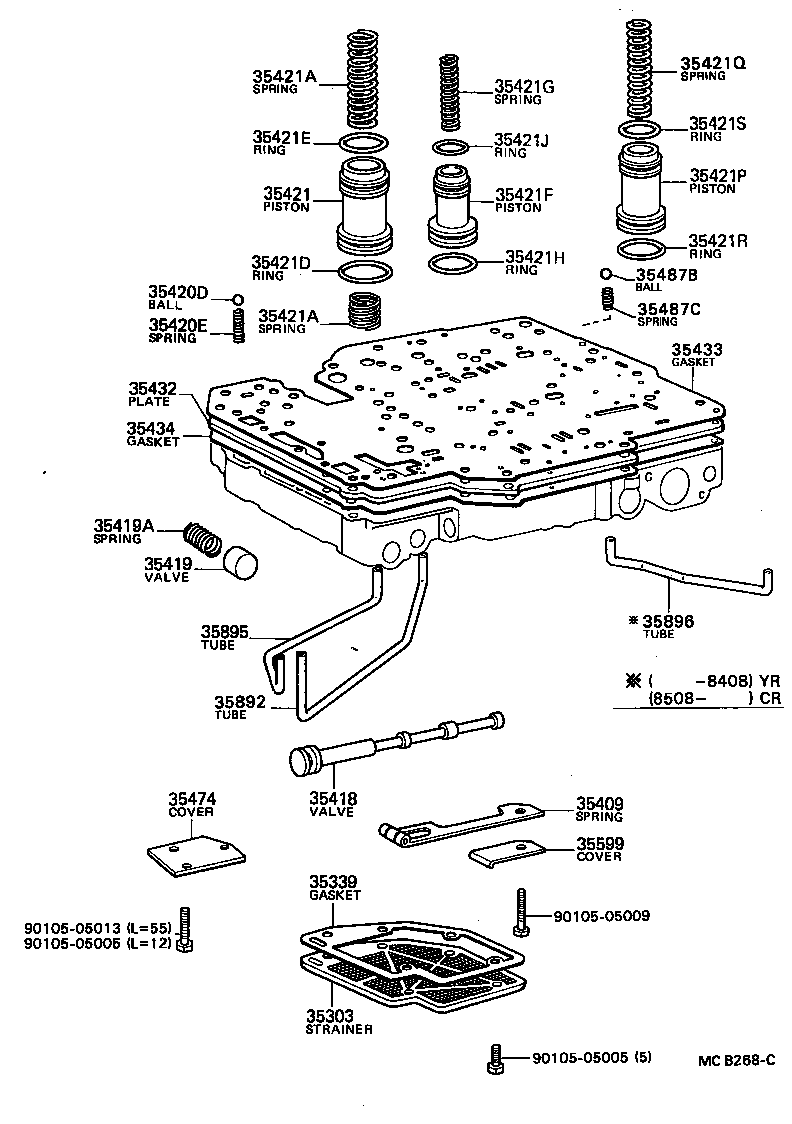  TOWN MASTERACE V WG |  VALVE BODY OIL STRAINER ATM