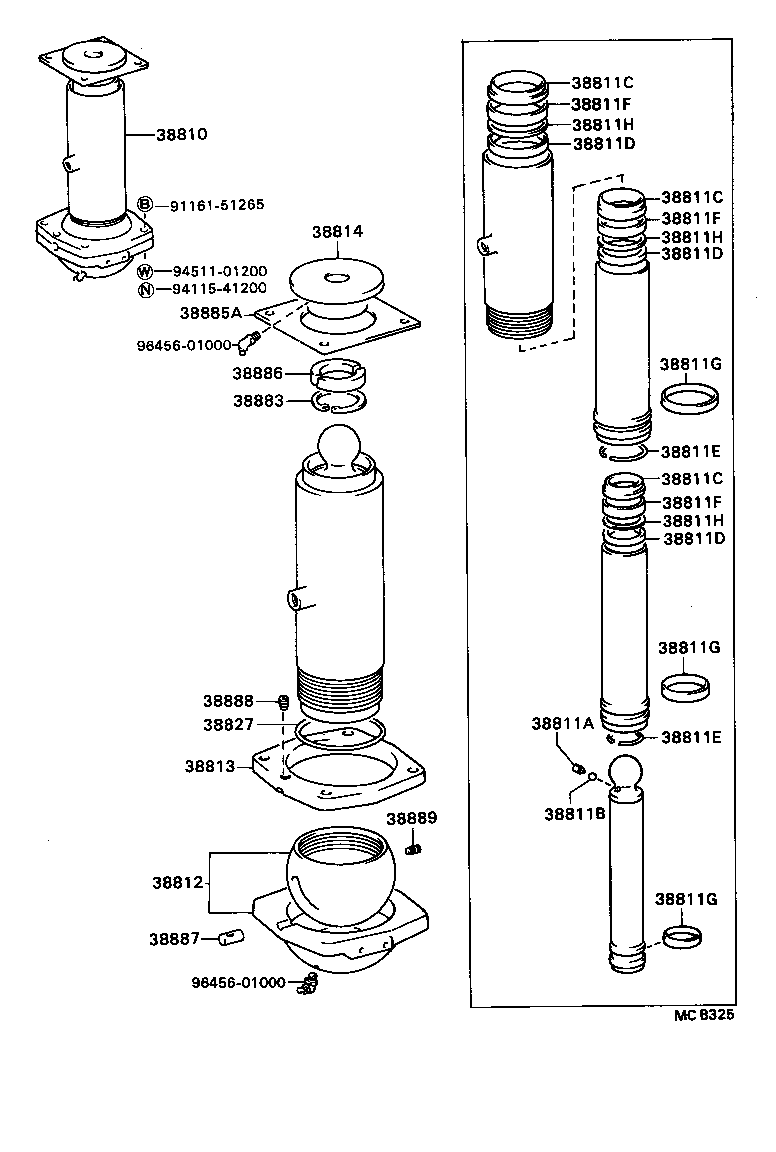  DYNA TOYOACE |  HOIST CYLINDER