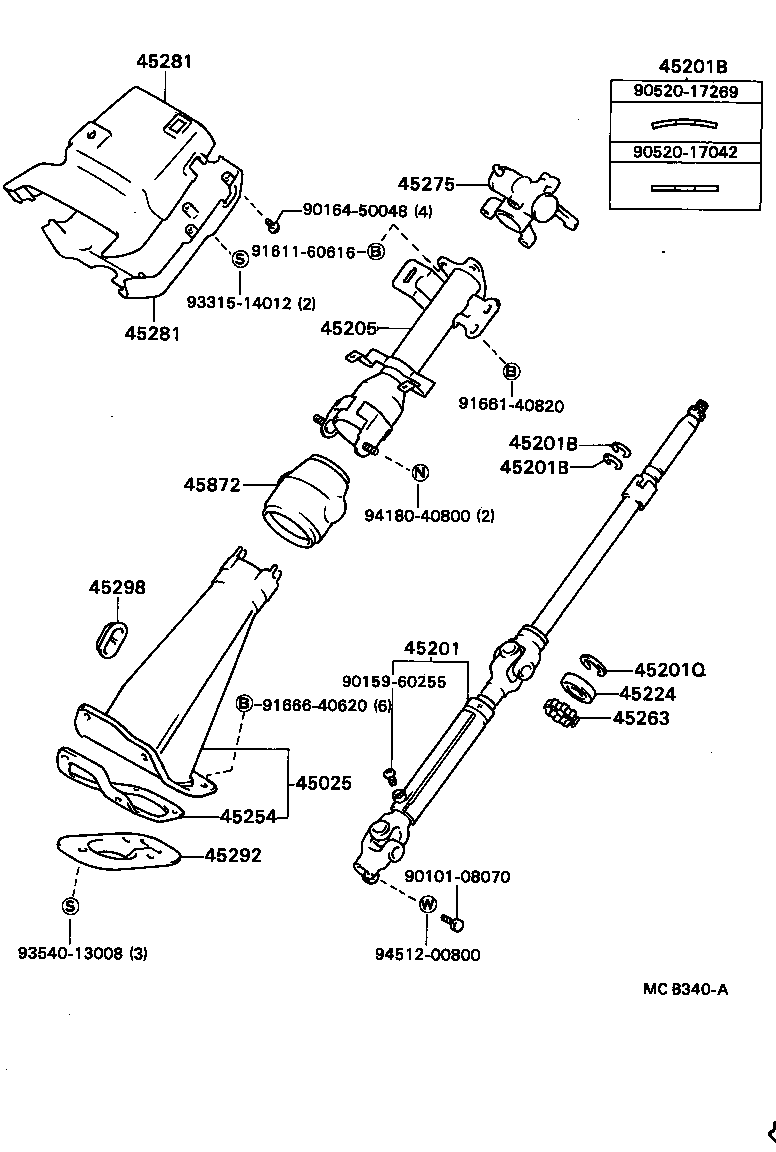  DYNA TOYOACE |  STEERING COLUMN SHAFT