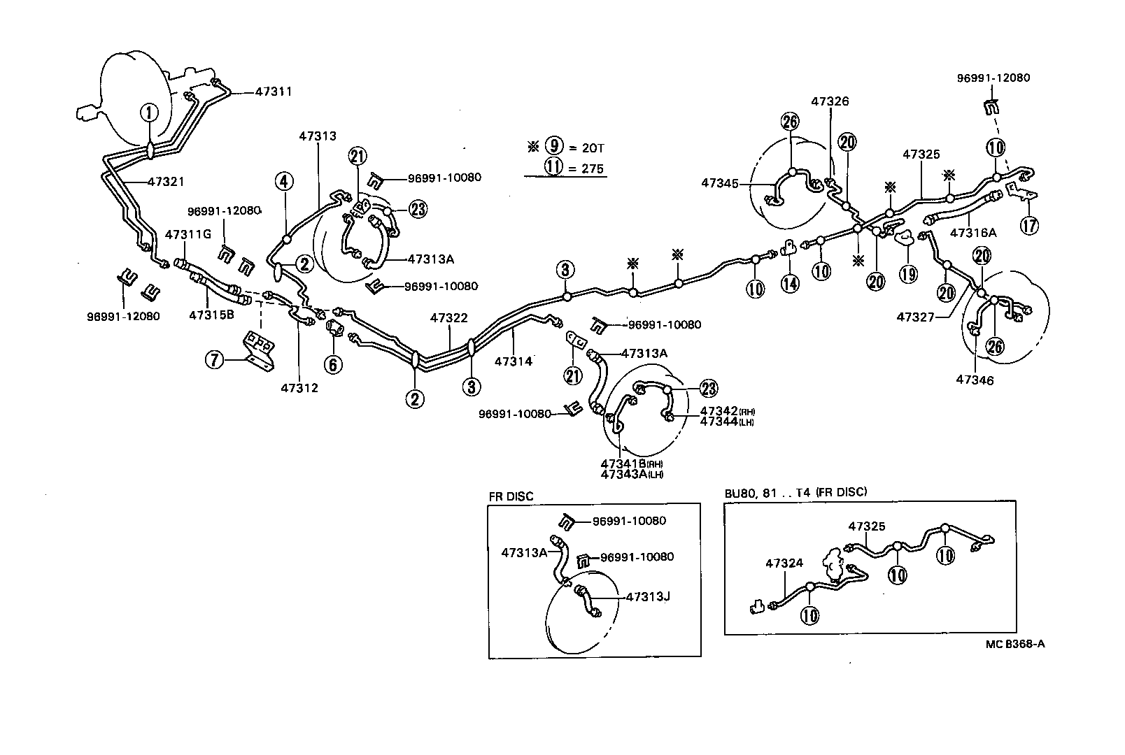  DYNA TOYOACE |  BRAKE TUBE CLAMP
