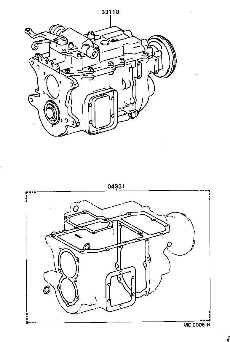  DYNA TOYOACE |  TRANSAXLE OR TRANSMISSION ASSY GASKET KIT MTM