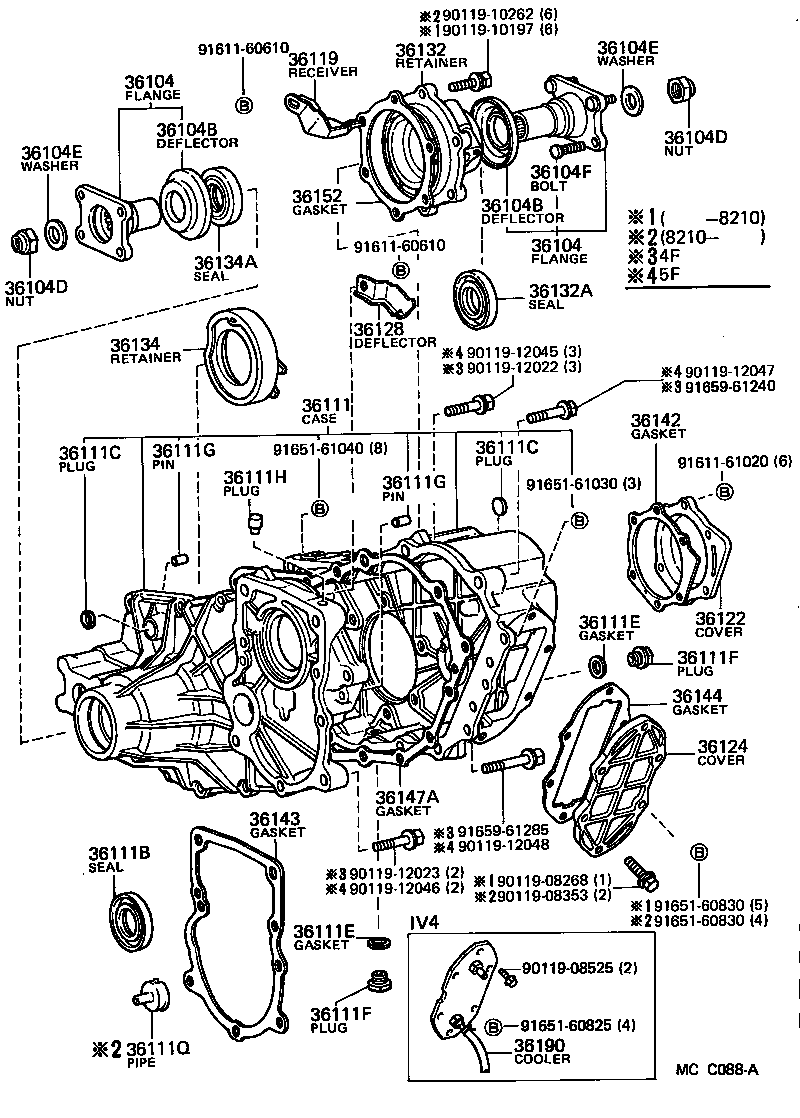  LAND CRUISER VAN |  TRANSFER CASE EXTENSION HOUSING
