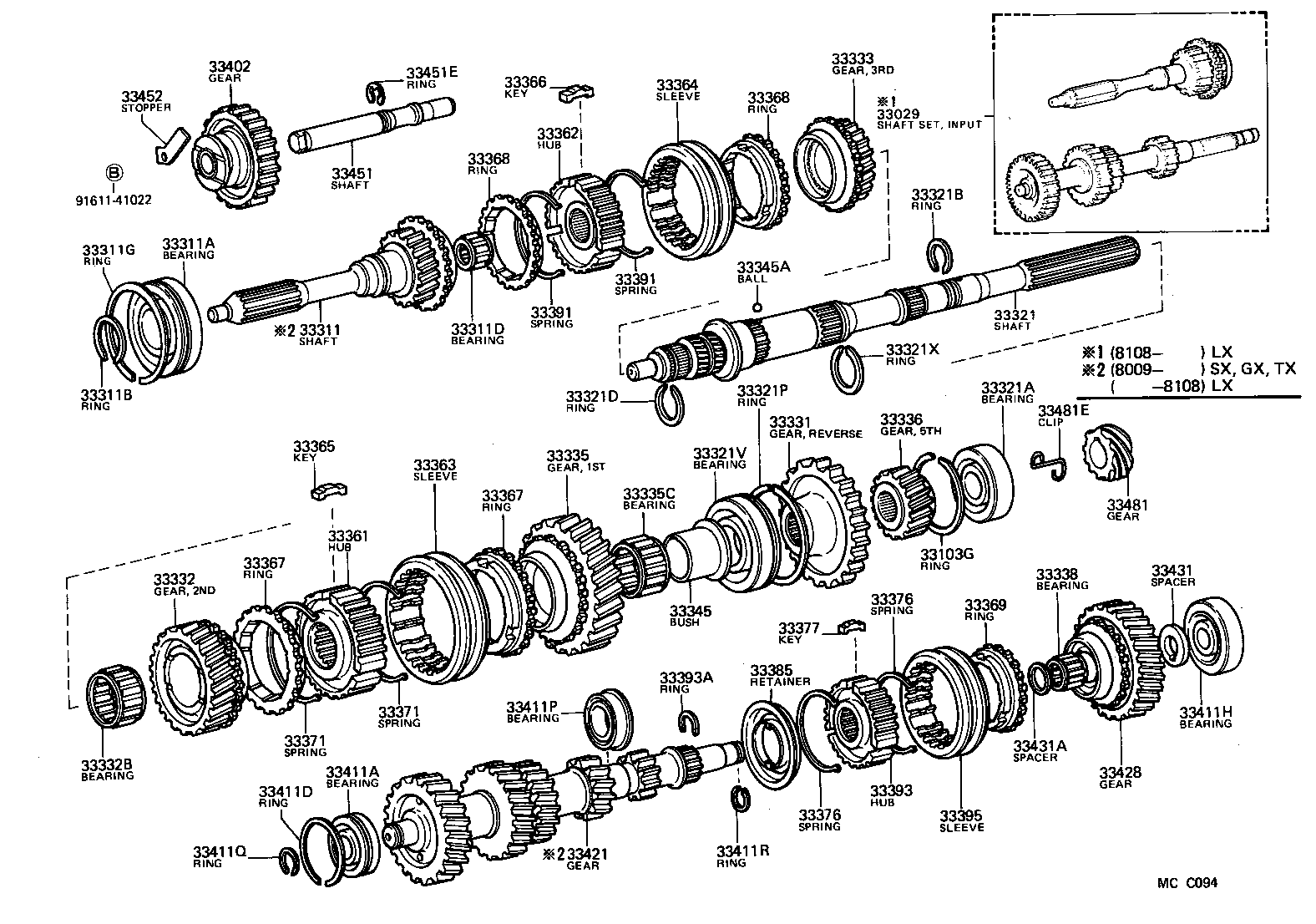  CHASER |  TRANSMISSION GEAR MTM