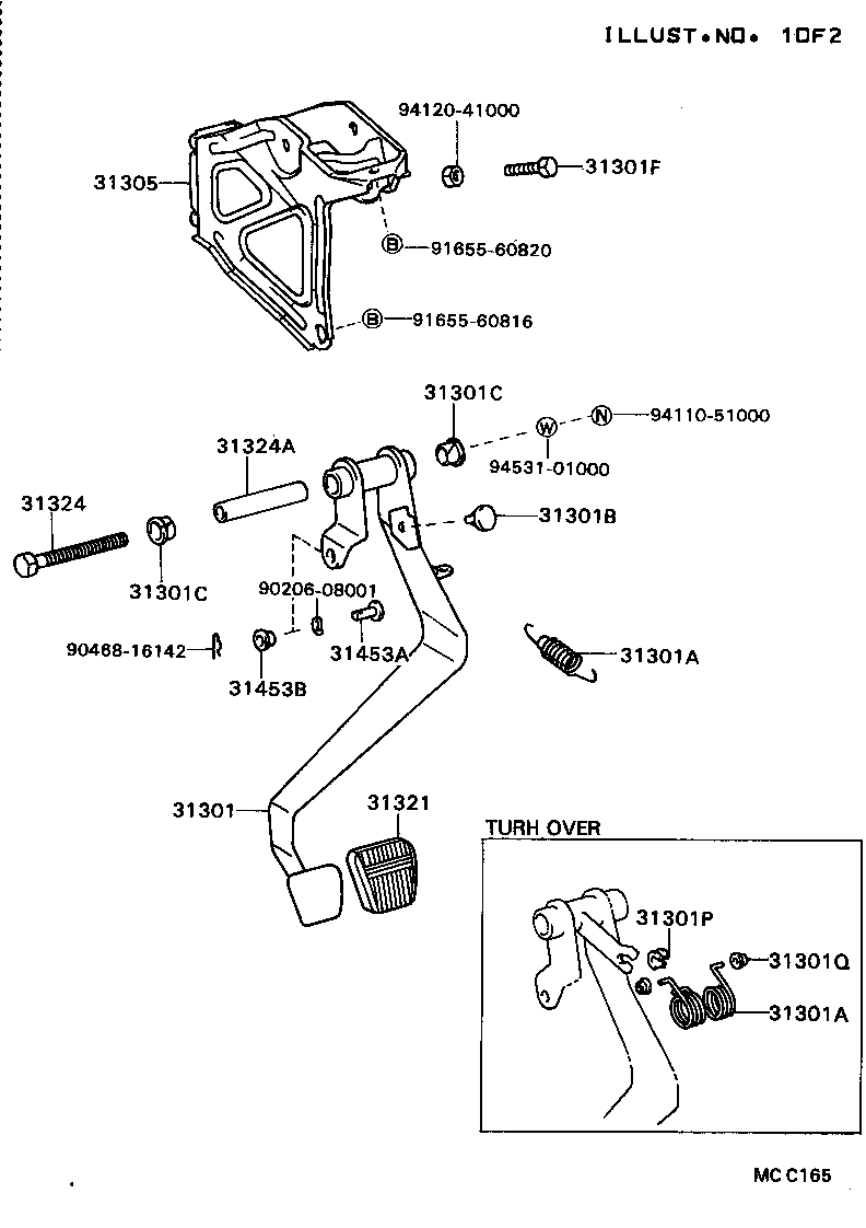  CARINA ED |  CLUTCH PEDAL FLEXIBLE HOSE