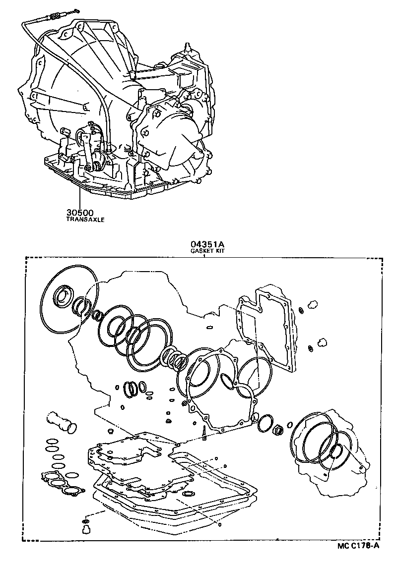  CARINA ED |  TRANSAXLE OR TRANSMISSION ASSY GASKET KIT ATM