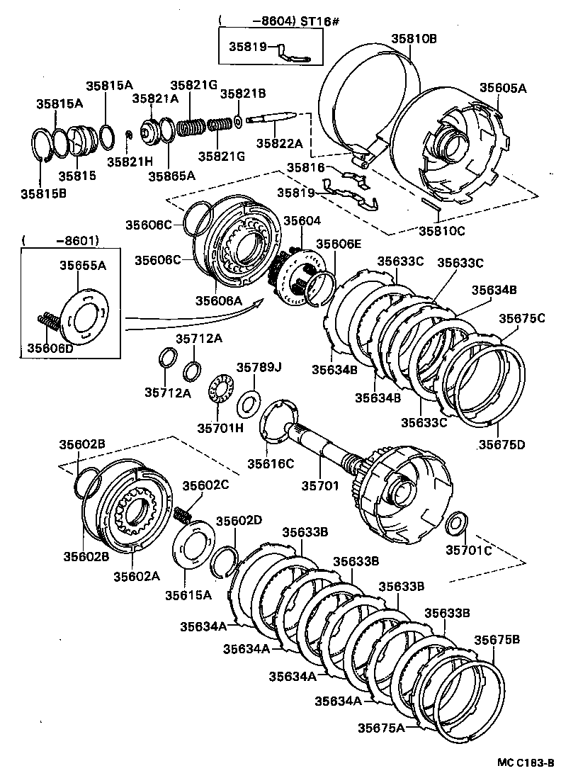  CELICA |  BRAKE BAND MULTIPLE DISC CLUTCH ATM
