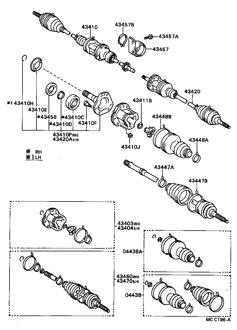  CARINA ED |  FRONT DRIVE SHAFT