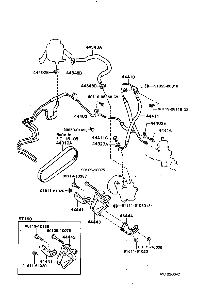 CARINA ED |  POWER STEERING TUBE