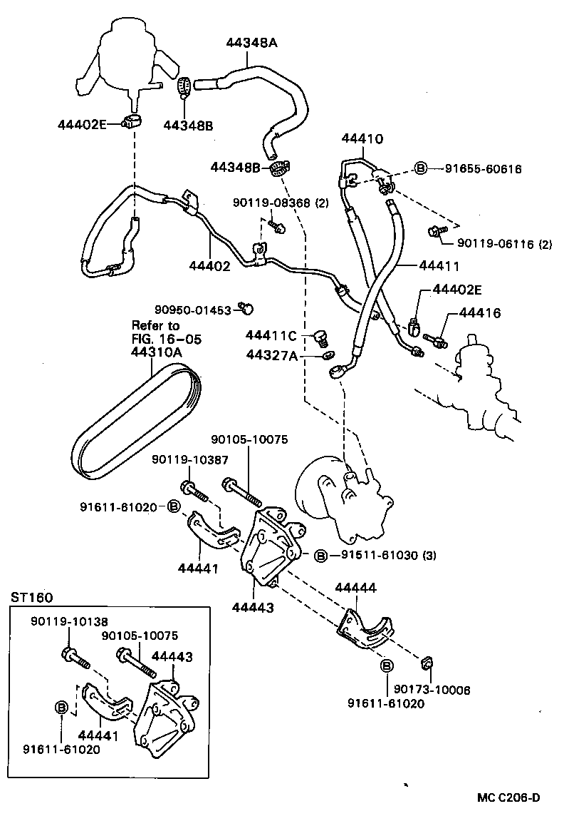  CELICA |  POWER STEERING TUBE