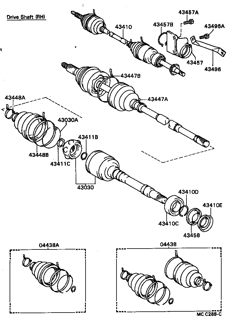 CARINA FF |  FRONT DRIVE SHAFT