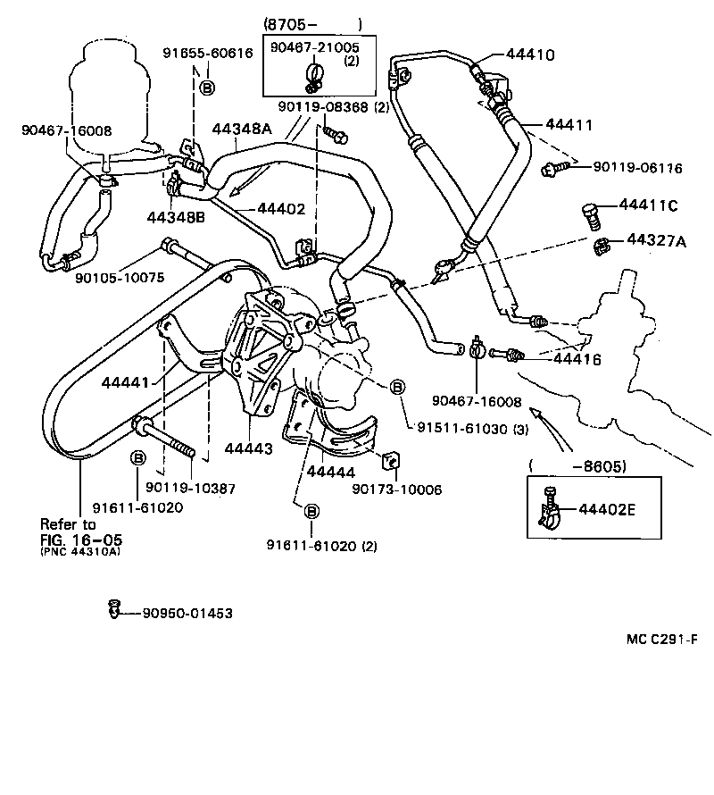  CARINA FF |  POWER STEERING TUBE