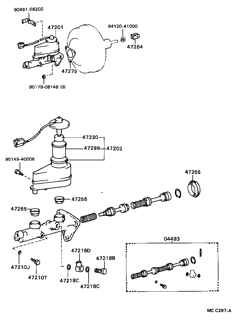  CARINA FF |  BRAKE MASTER CYLINDER