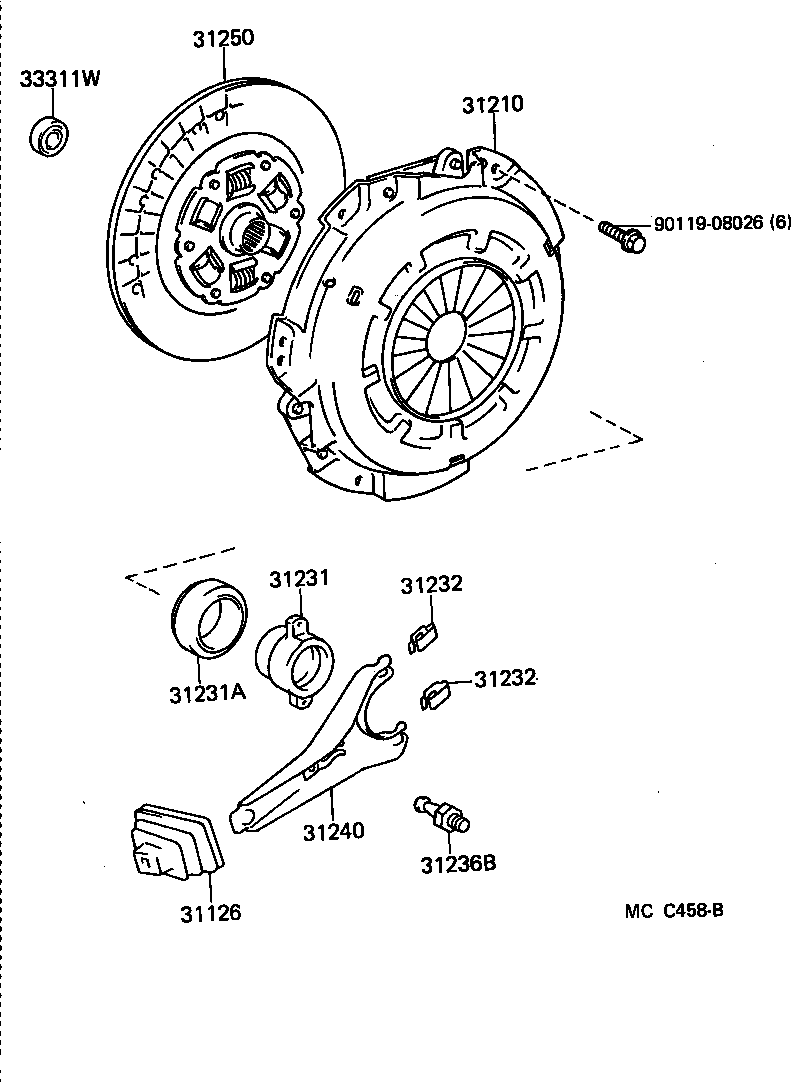  TOYOACE DYNA |  CLUTCH RELEASE FORK