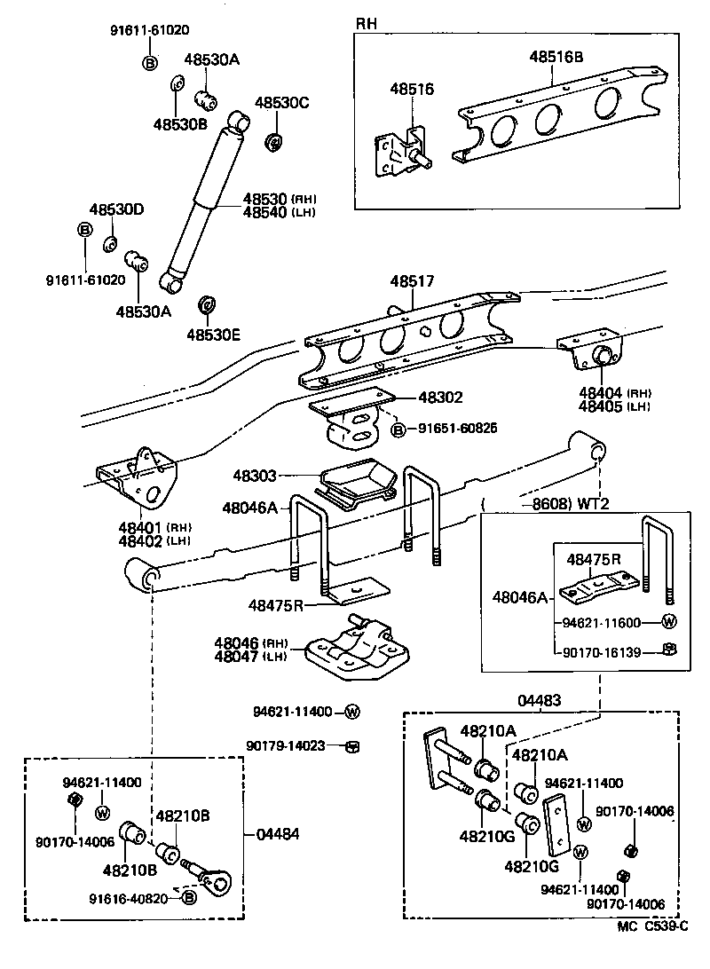  TOYOACE DYNA |  REAR SPRING SHOCK ABSORBER