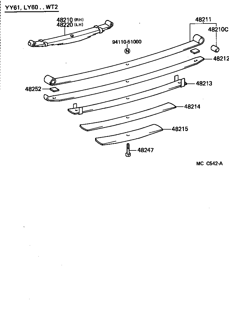  TOYOACE DYNA |  REAR SPRING SHOCK ABSORBER