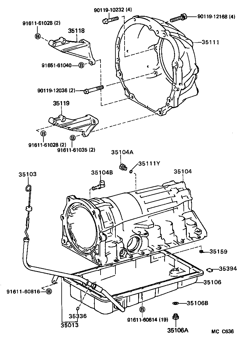  CROWN |  TRANSMISSION CASE OIL PAN ATM