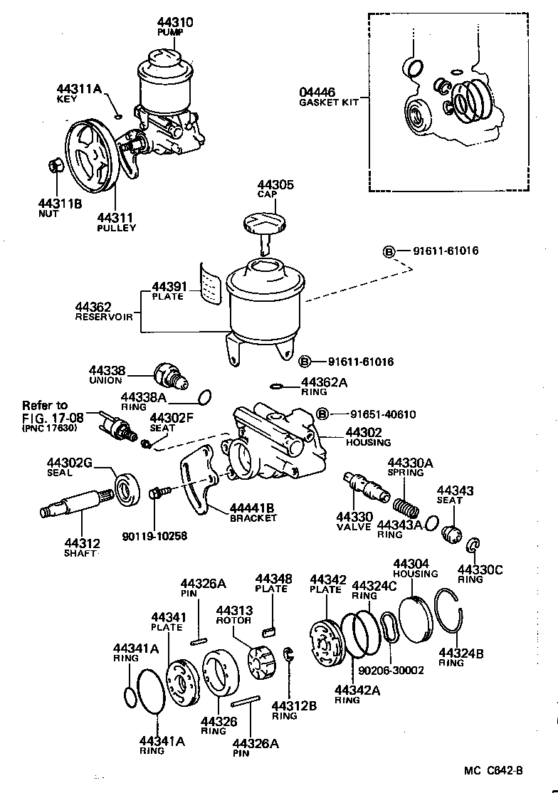  CROWN |  VANE PUMP RESERVOIR POWER STEERING