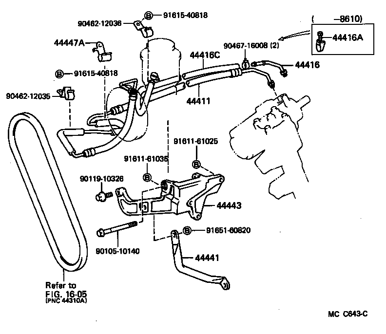  CROWN |  POWER STEERING TUBE