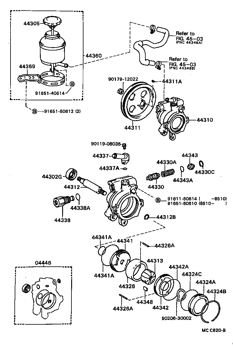  CELICA |  VANE PUMP RESERVOIR POWER STEERING