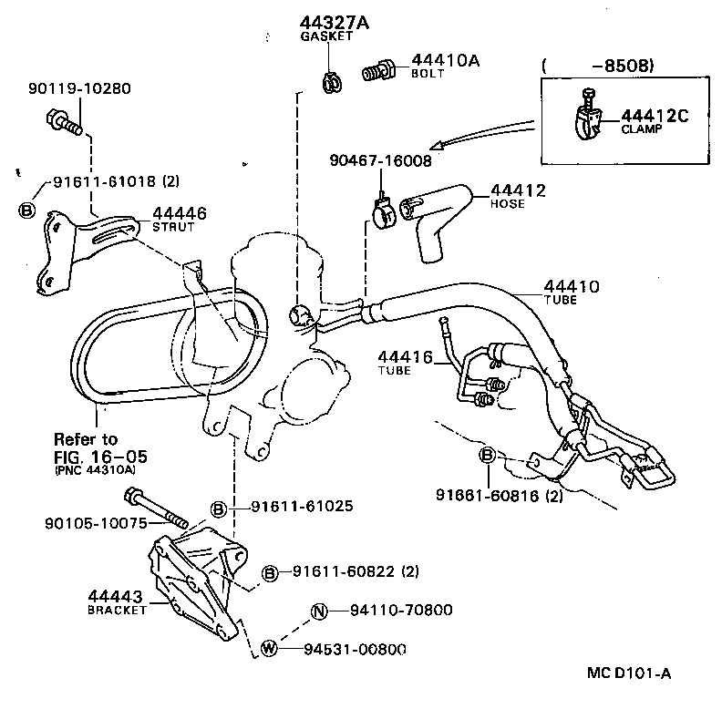  CARINA FF |  POWER STEERING TUBE