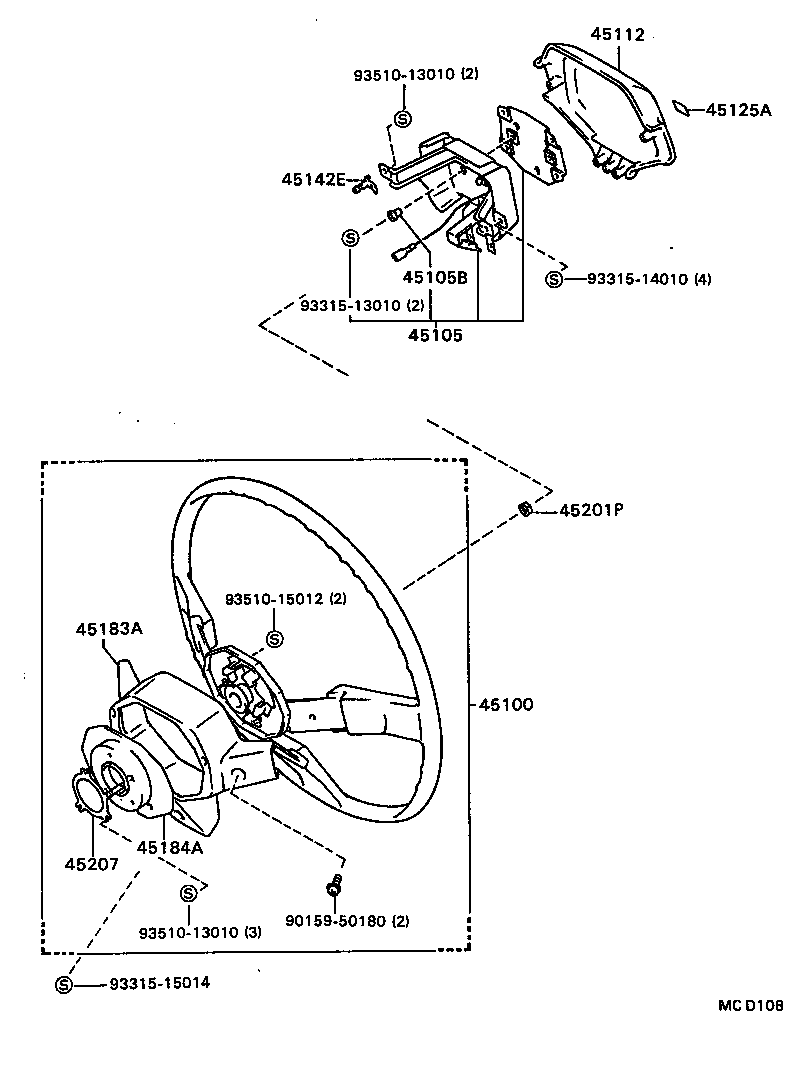  CARINA FF |  STEERING WHEEL