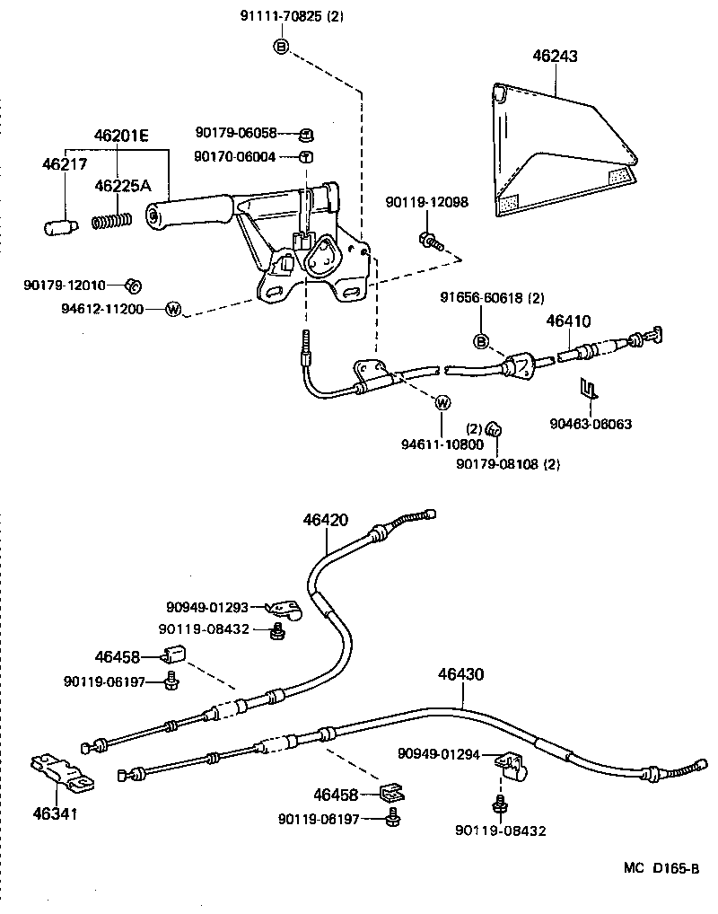  SOARER |  PARKING BRAKE CABLE