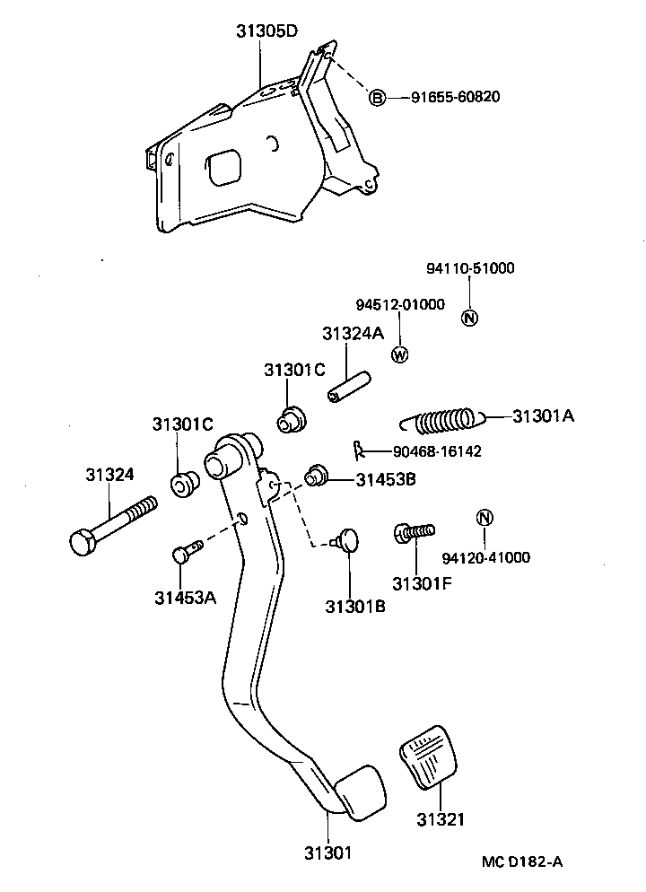  SOARER |  CLUTCH PEDAL FLEXIBLE HOSE