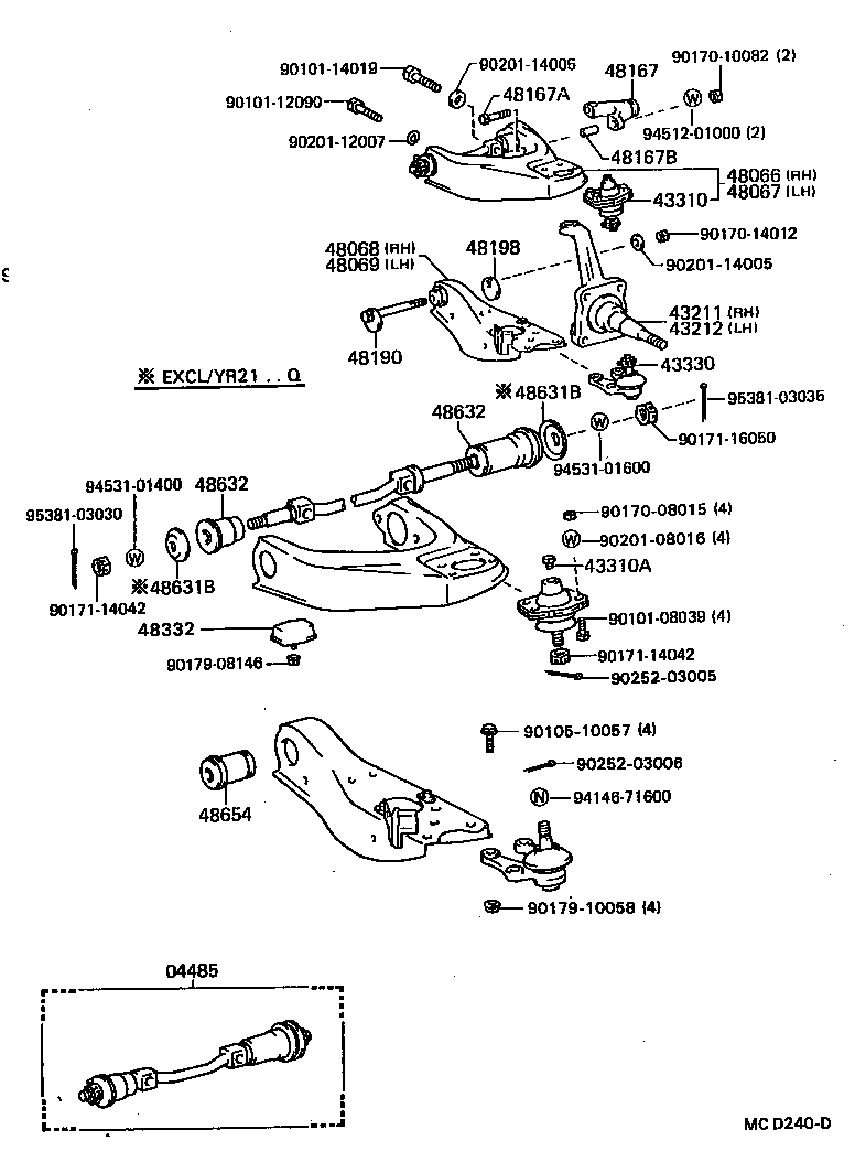  TOWN MASTERACE V WG |  FRONT AXLE ARM STEERING KNUCKLE