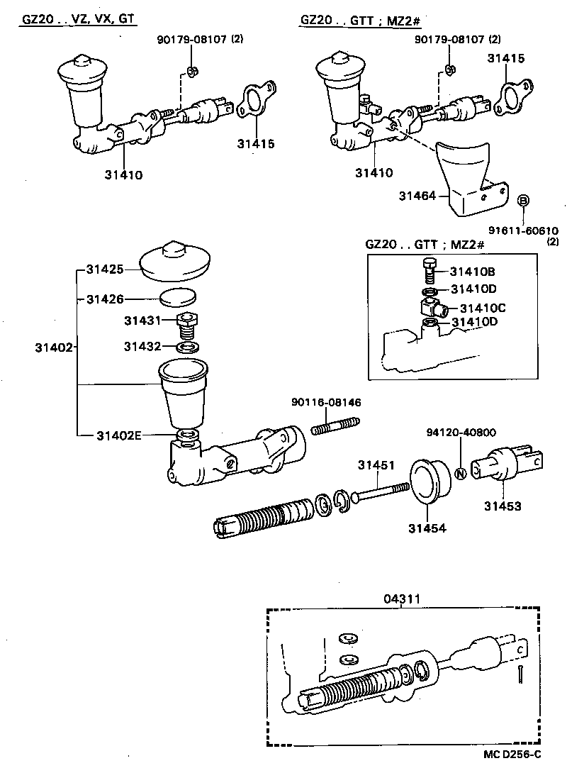  SOARER |  CLUTCH MASTER CYLINDER