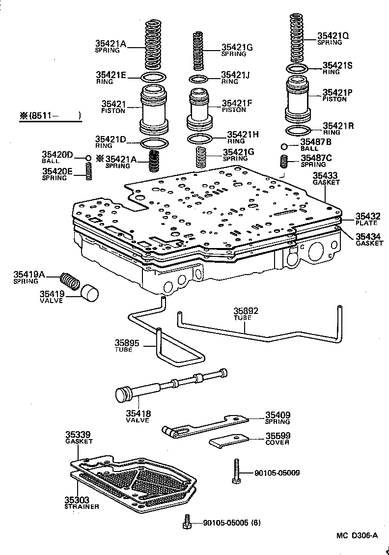  CROWN |  VALVE BODY OIL STRAINER ATM