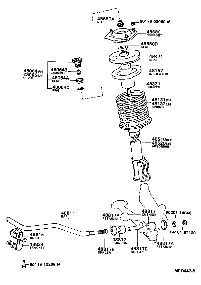  SPRINTER CARIB |  FRONT SPRING SHOCK ABSORBER