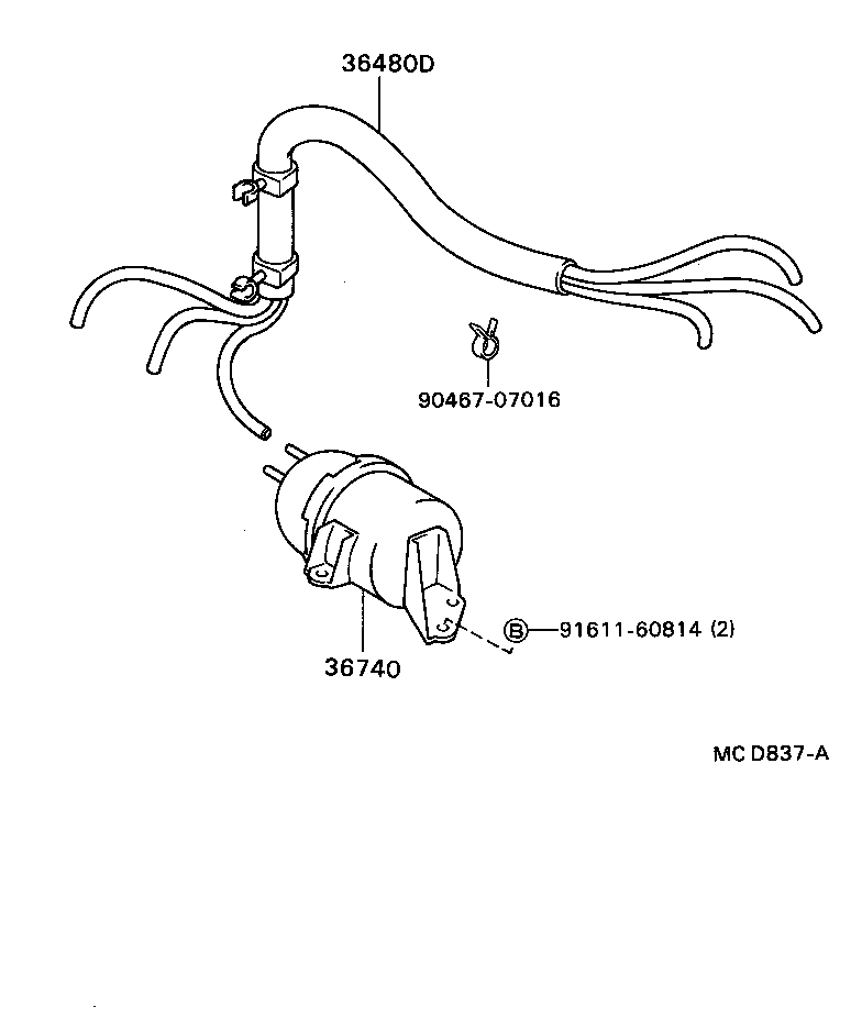  CELICA |  TRANSFER VACUUM PIPING
