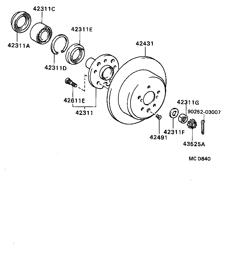  CELICA |  REAR AXLE SHAFT HUB