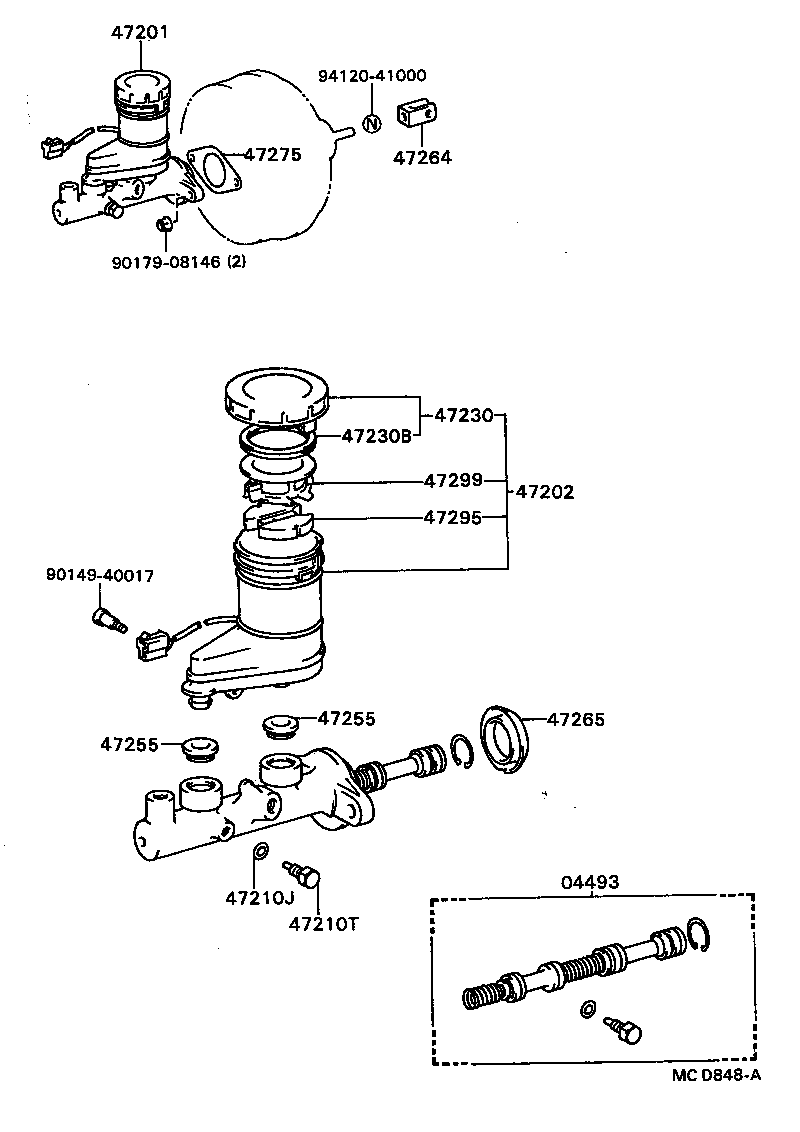  CARINA FF |  BRAKE MASTER CYLINDER