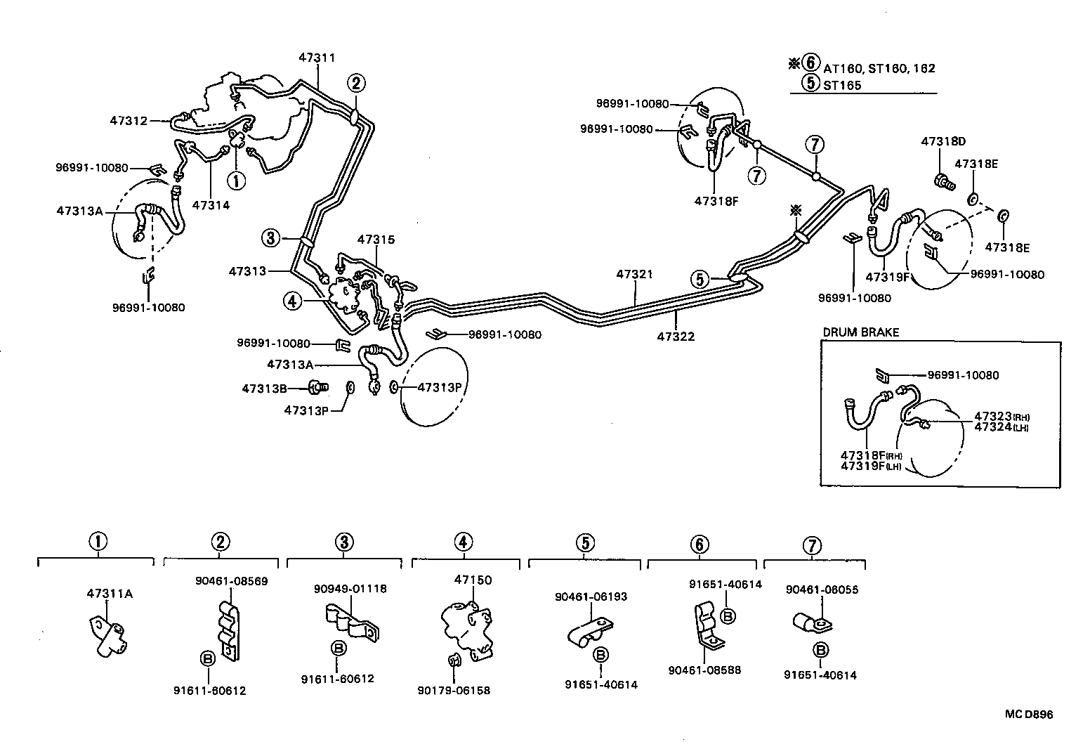  CELICA |  BRAKE TUBE CLAMP