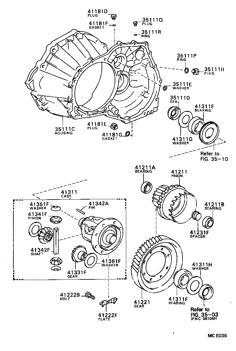  CELICA |  FRONT AXLE HOUSING DIFFERENTIAL